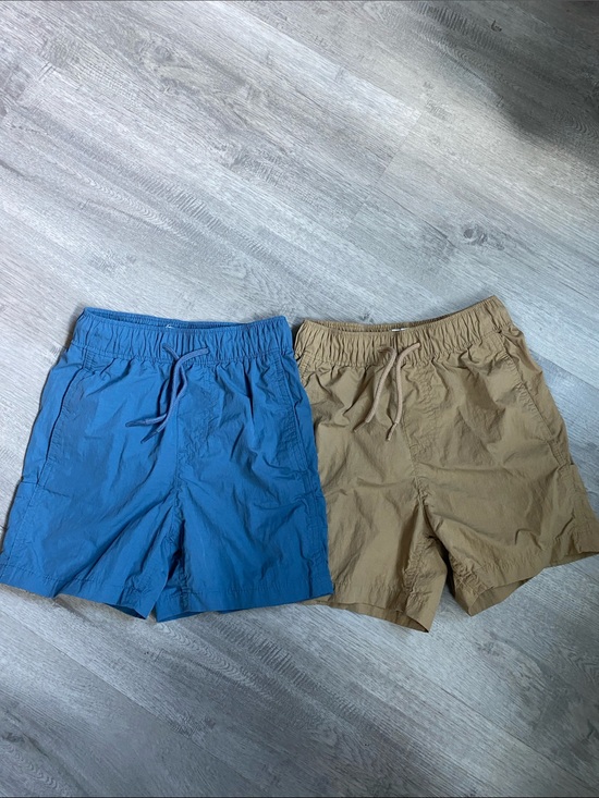 Other - GAP Kids Hybrid Blue & khaki nylon drawstring shorts size XS 4/5